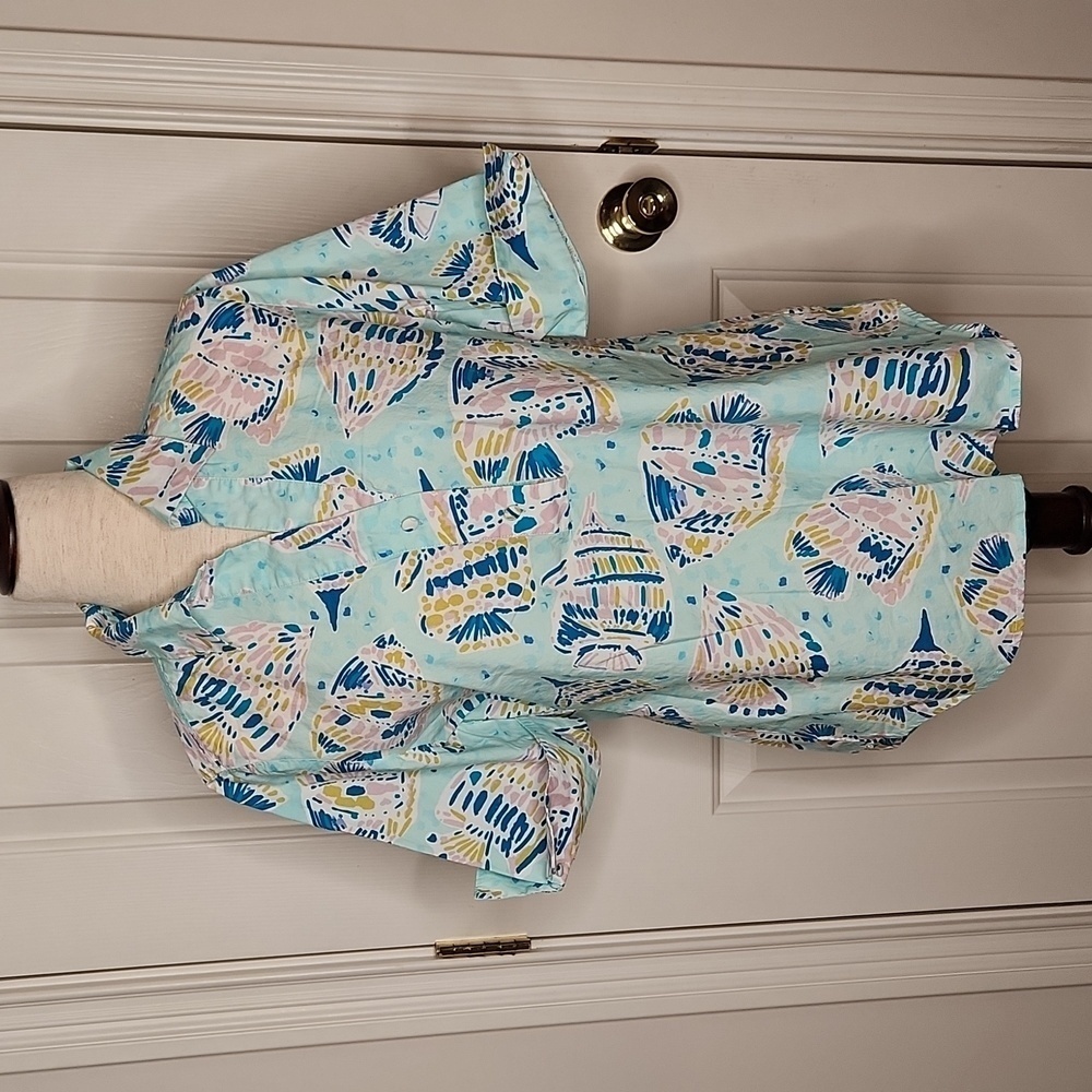 Tyler Böe Tracey Top Blouse Fish Print Size S